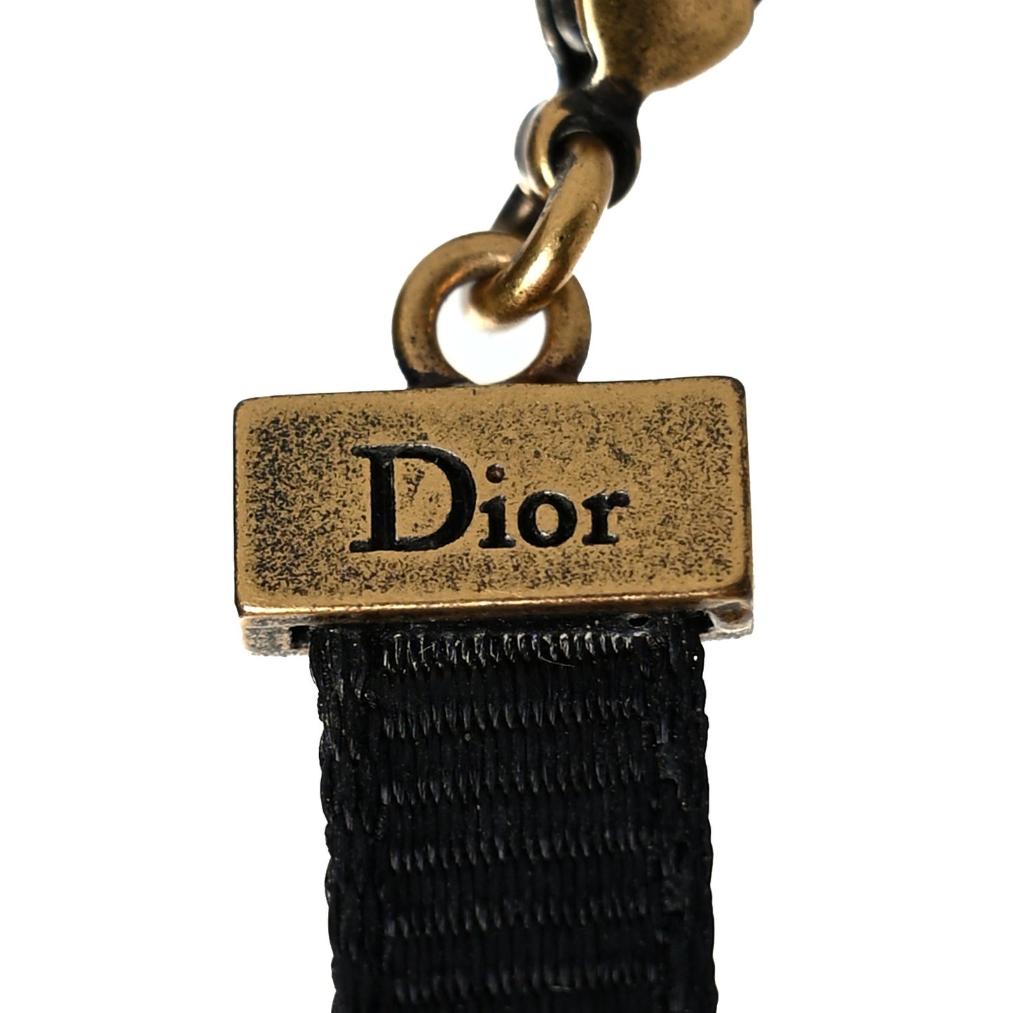 Grosgrain Ribbon Star Choker Necklace Black