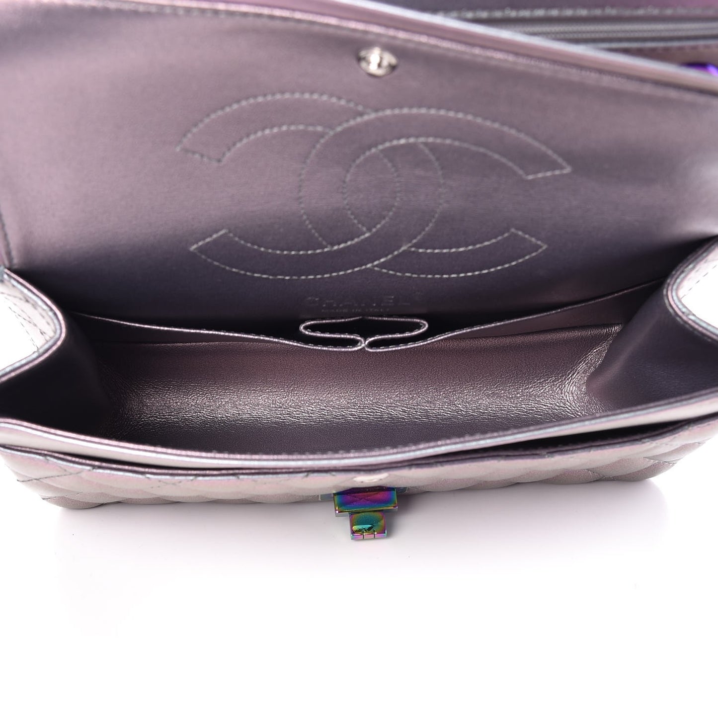 Iridescent Lambskin Quilted 2.55 Reissue 225 Flap Light Purple