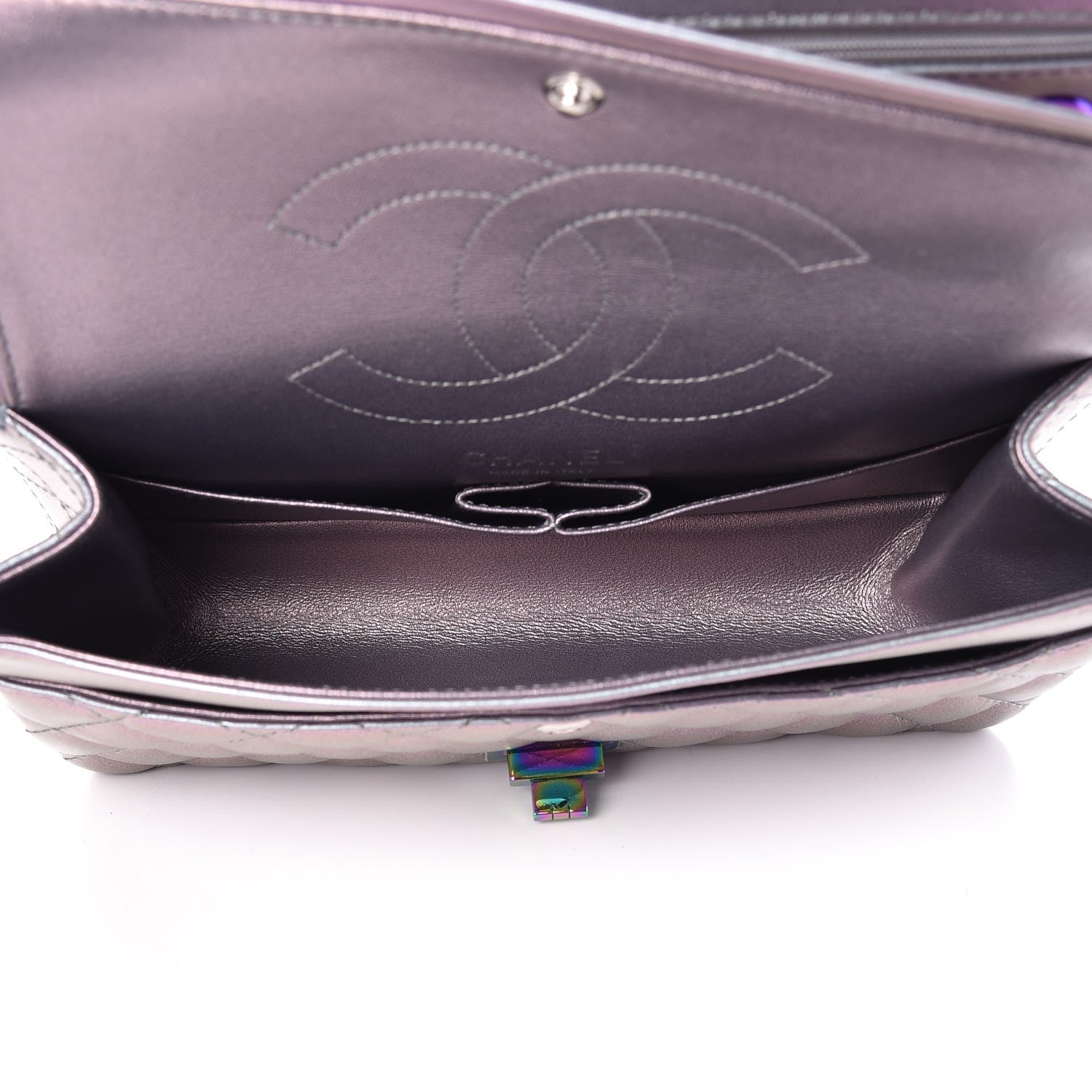 Chanel Iridescent Lambskin Quilted 2.55 Reissue 225 Flap Light Purple 8 of 9