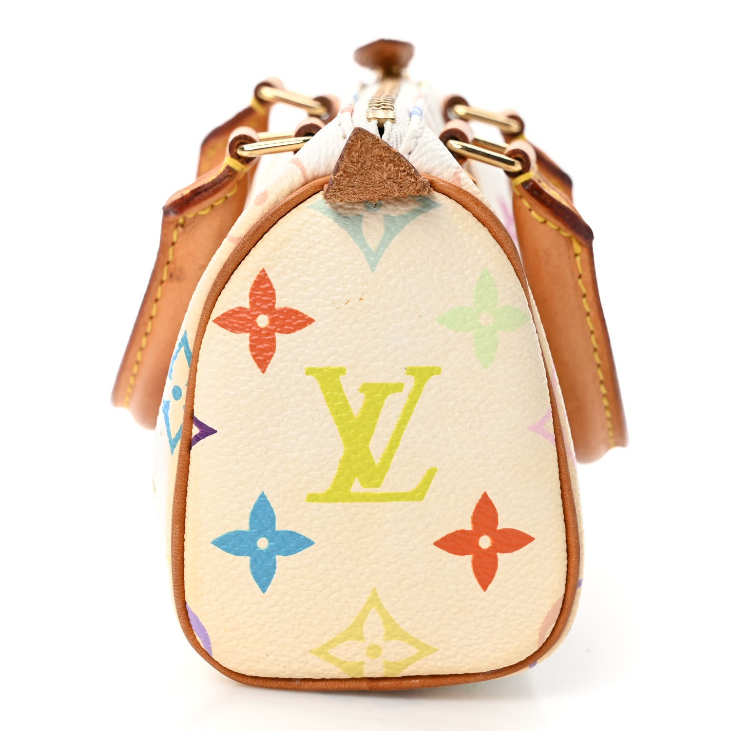 Louis Vuitton Monogram Multicolor Mini Sac HL Speedy White 9 of 9