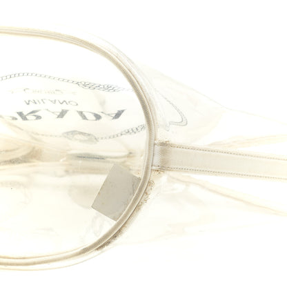 Prada Plexiglass Calfskin Small Shopper Tote White 6 of 9