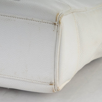 Chanel Caviar Shoulder Bag White 9 of 14