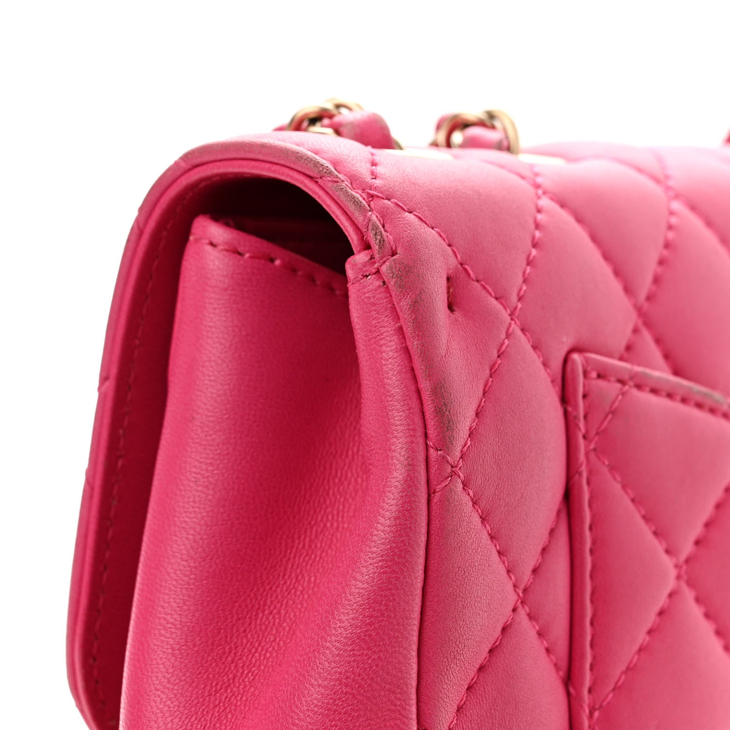 Chanel Lambskin Quilted Mini Mademoiselle Chic Flap Pink 15 of 15