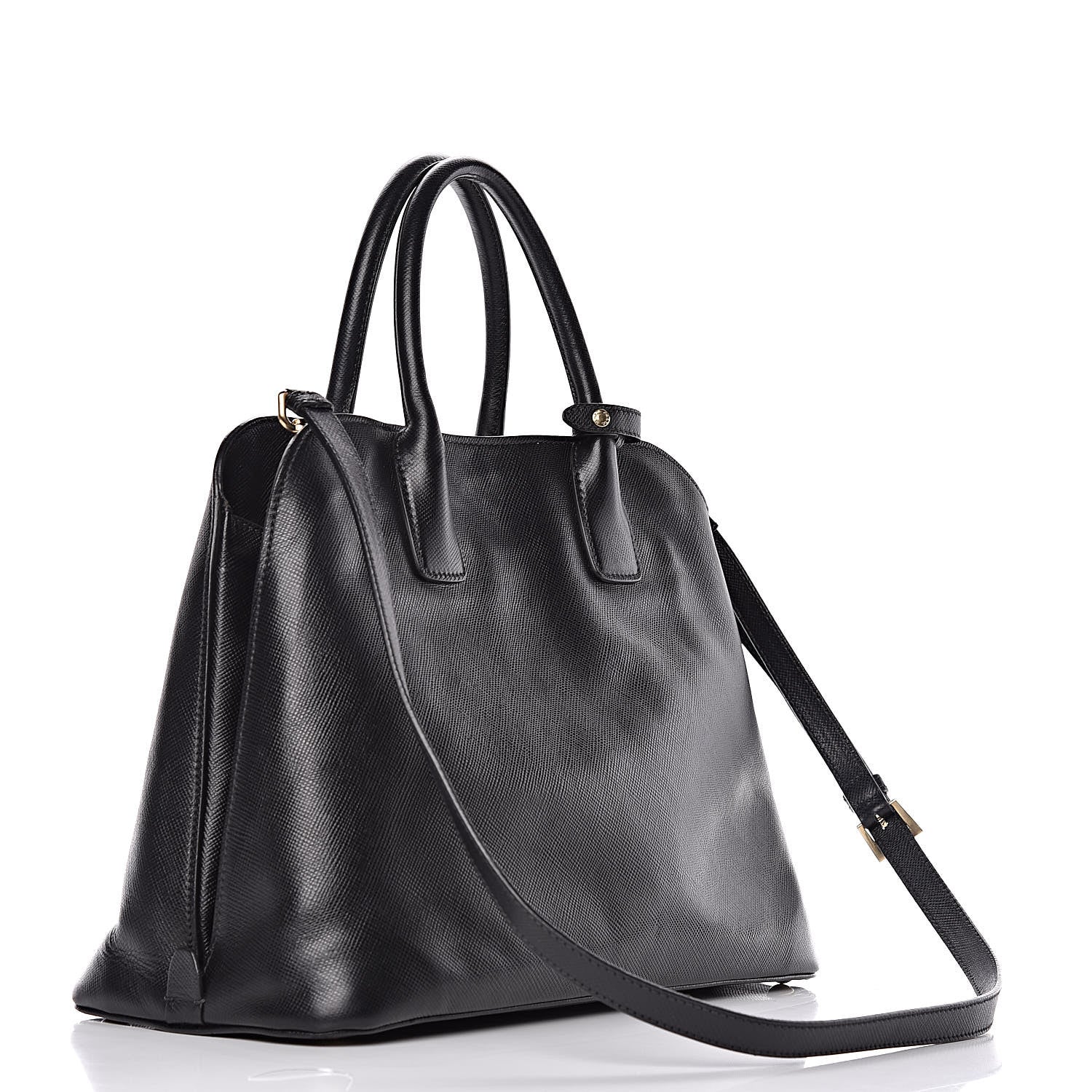 Prada Saffiano Cuir Open Promenade Tote Black 3 of 19