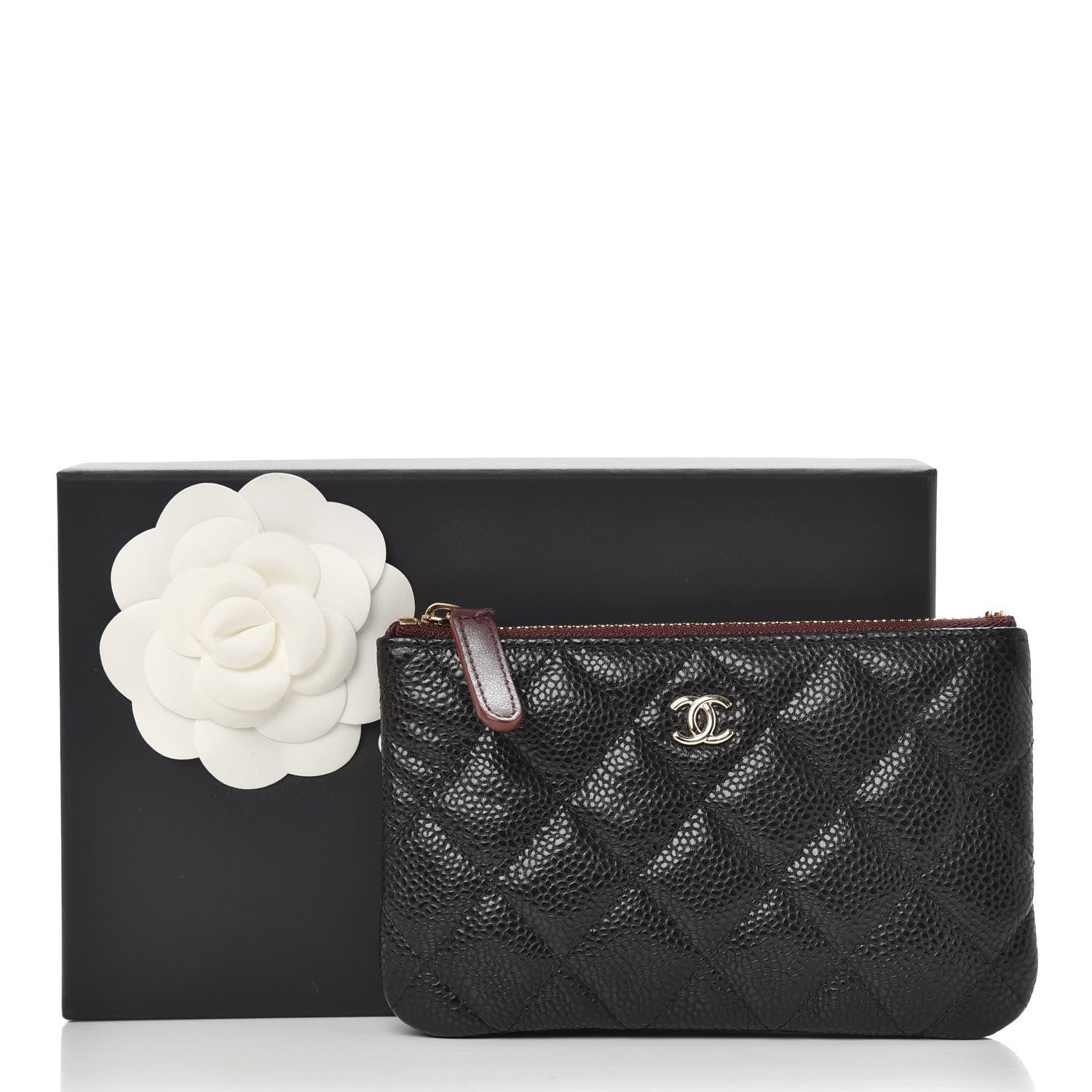 Chanel Caviar Quilted Small Cosmetic Case Black 8 of 8