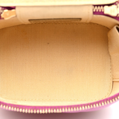 Chanel Lambskin Quilted Pearl Crush Mini Vanity Case With Chain  Purple 5 of 10