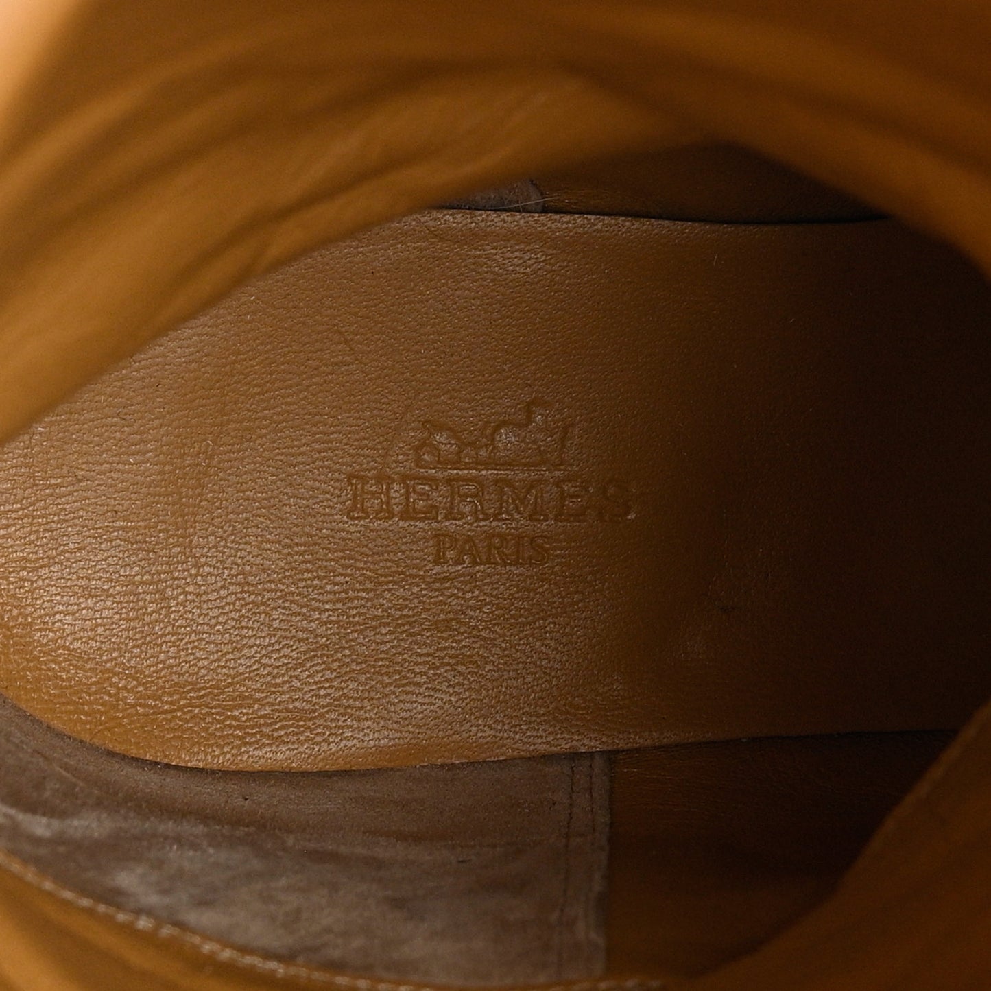 Velvet Goatskin Kelly Jumping Boots 38.5 Beige Sable
