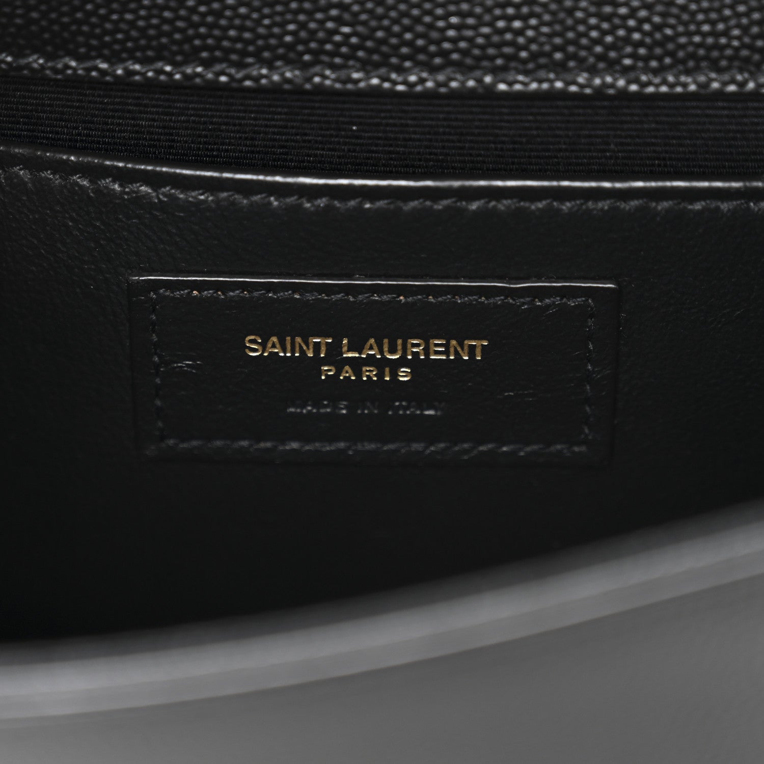Saint Laurent Grain De Poudre Small Classic Monogram Kate Satchel Black 7 of 12