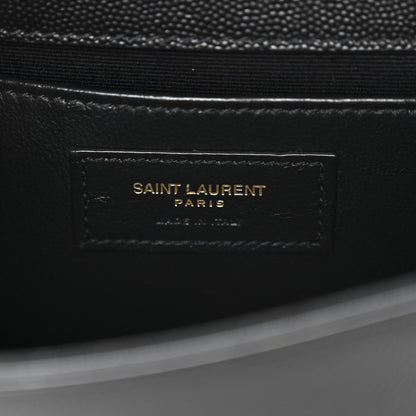 Saint Laurent Grain De Poudre Small Classic Monogram Kate Satchel Black 7 of 12