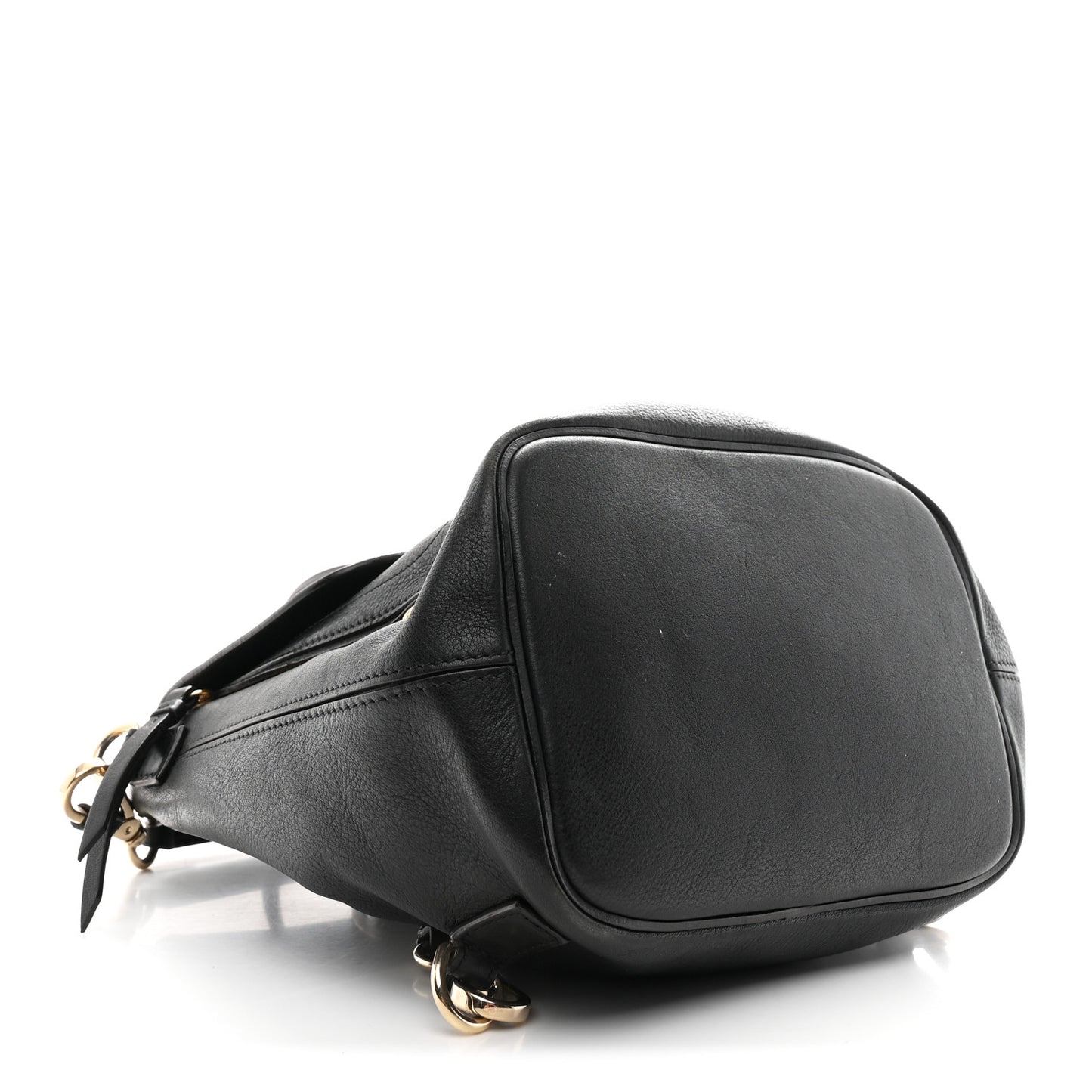 Suede Calfskin Medium Faye Backpack Black Black