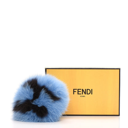 Fendi Fox Fur Shiny Nappa Bi-Color H ABCharm Bag Charm Nebula Testa Di Moro 5 of 5