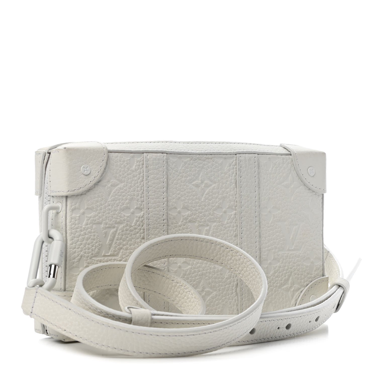 Louis Vuitton Taurillon Monogram LV Friends Soft Trunk Wallet White 2 of 4