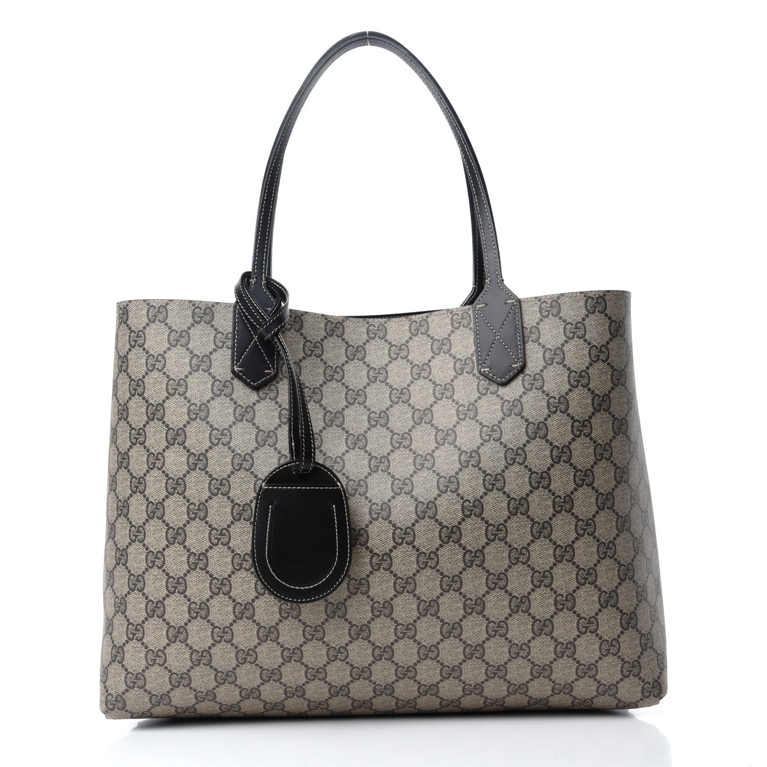 Gucci Calfskin GG Supreme Monogram Medium Reversible Tote Black 9 of 24