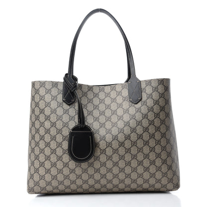 Gucci Calfskin GG Supreme Monogram Medium Reversible Tote Black 9 of 24