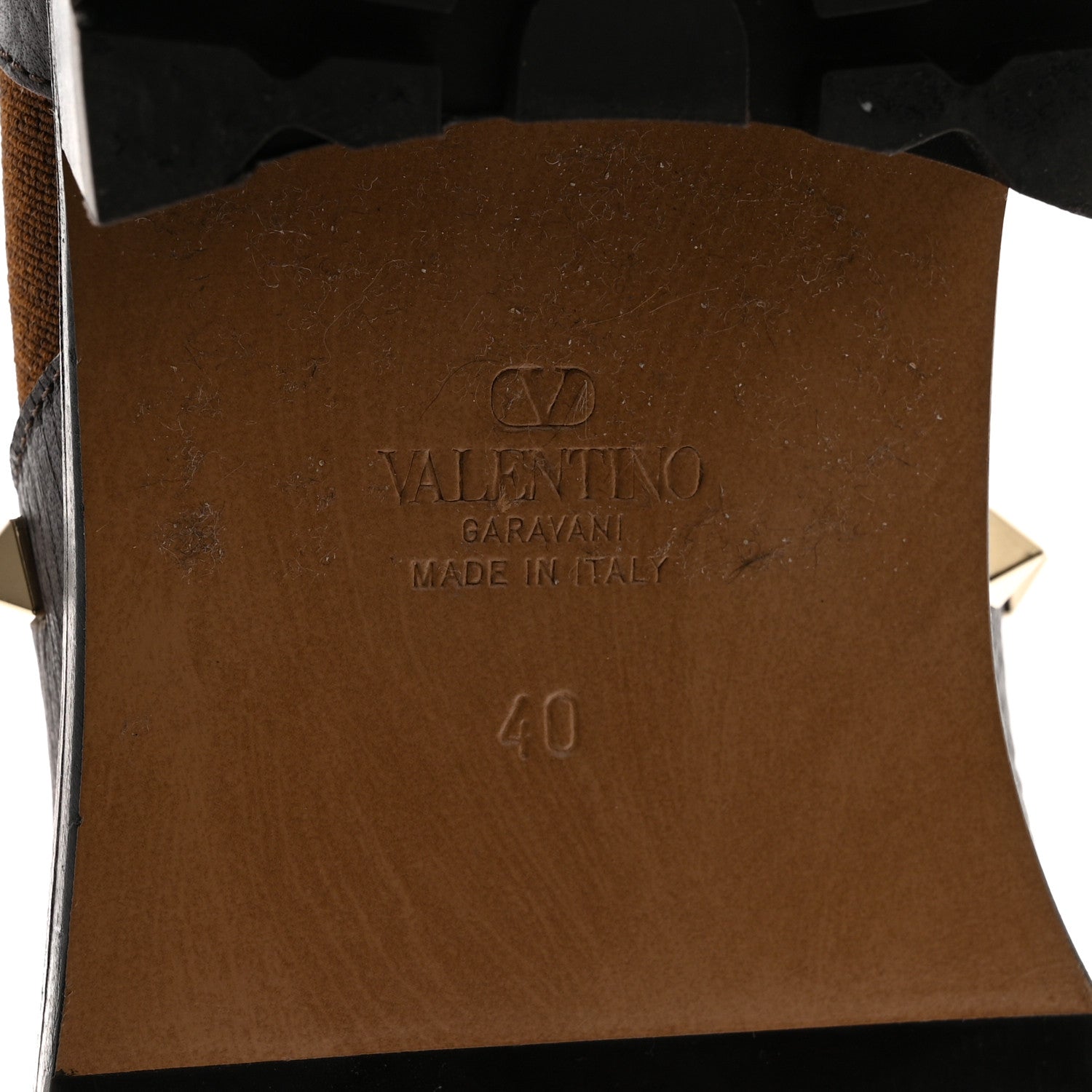 Valentino Garavani Calfskin Rockstud Beatle Chelsea 20mm Ankle Boots 40 Fondant 7 of 11