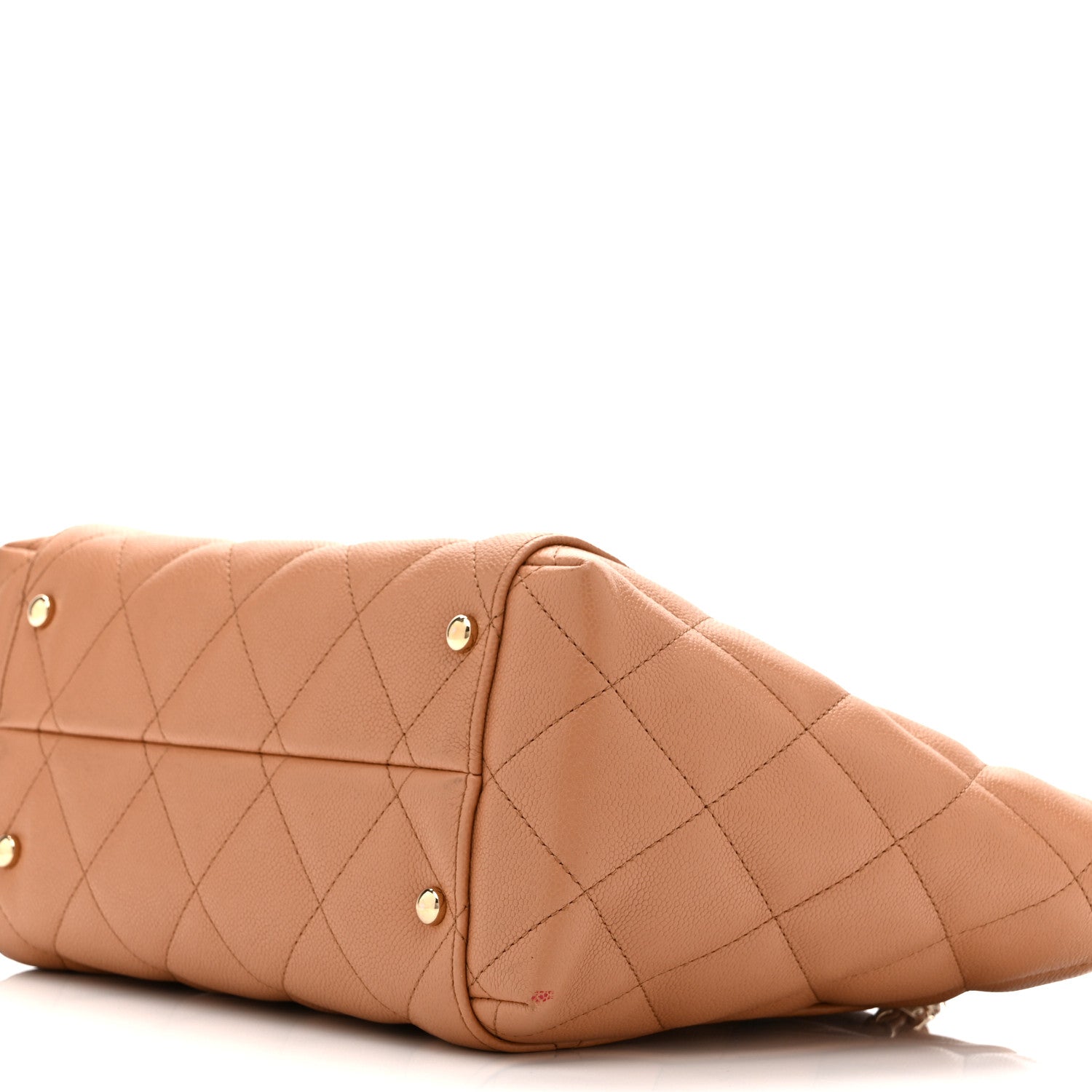 Chanel Caviar Quilted Small Shopping Tote Dark Beige 11 of 12