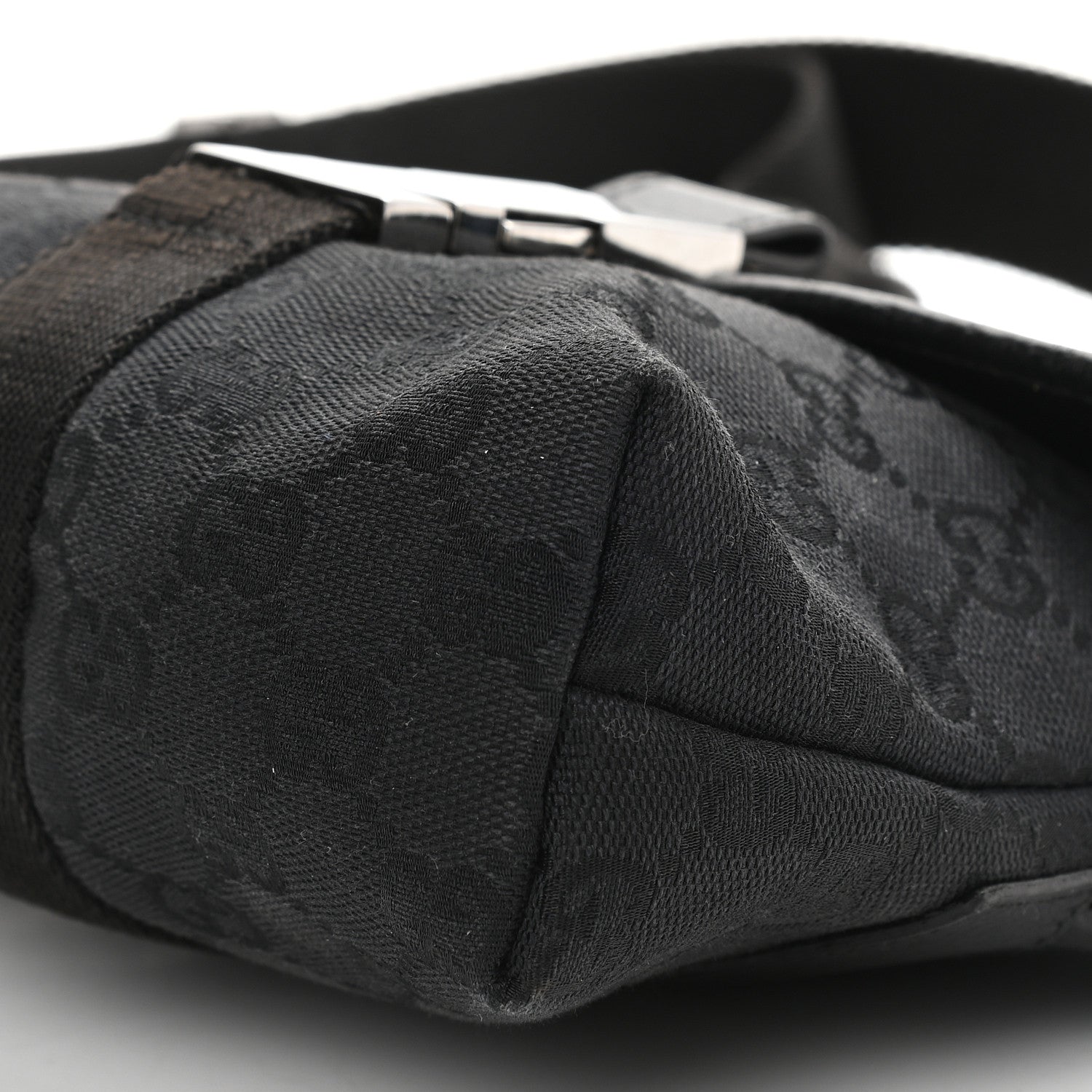 Gucci Monogram Waist Pouch Bag Black 9 of 9