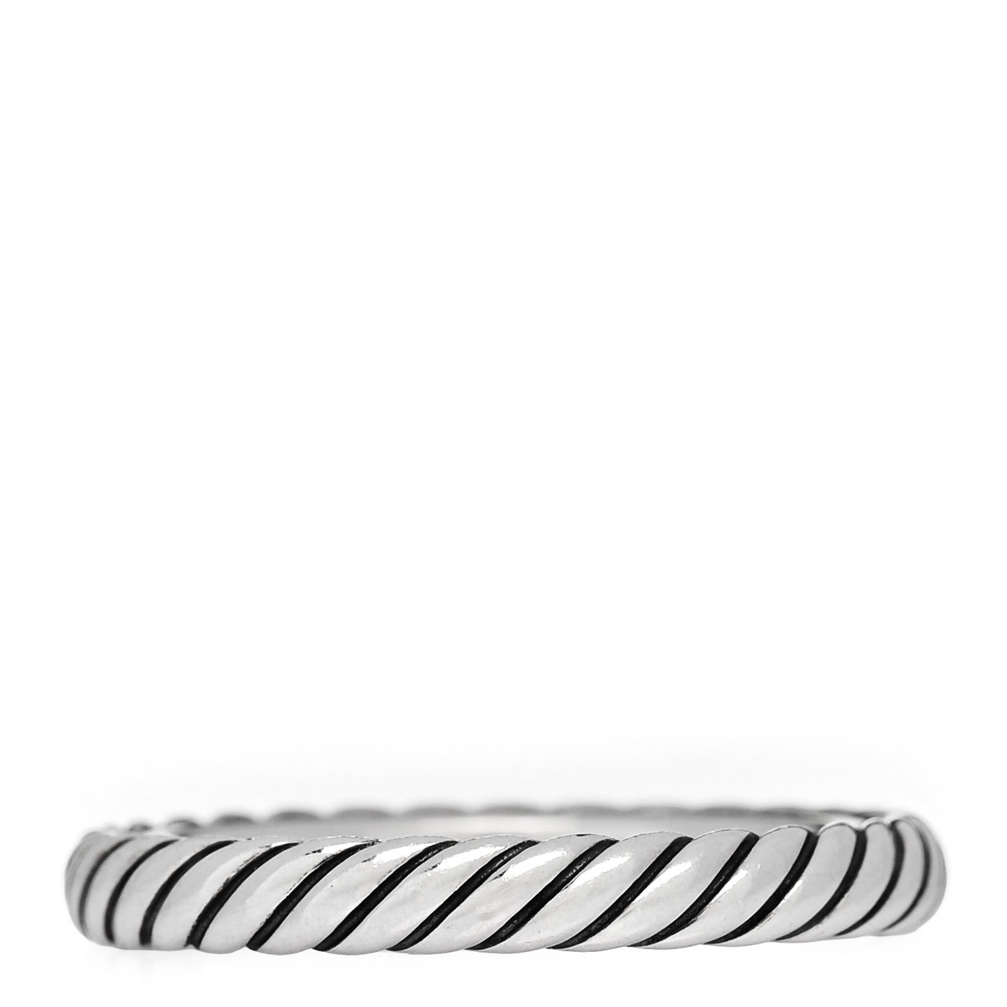 Sterling Silver Cable Classics Band Ring 53 6.5