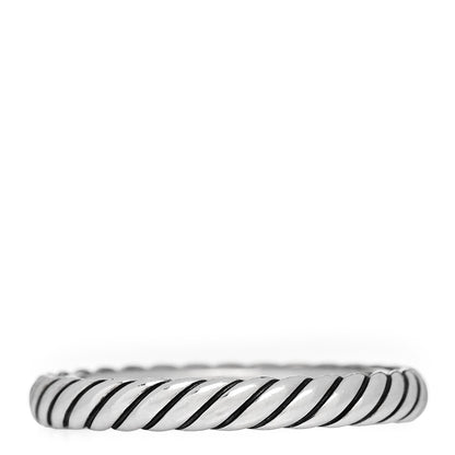 David Yurman Sterling Silver Cable Classics Band Ring 53 6.5 3 of 4