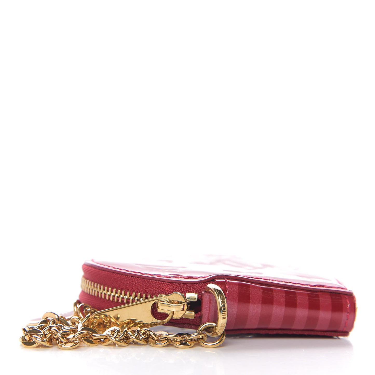 Vernis Rayures Coeur Heart Coin Purse Pomme D'Amour