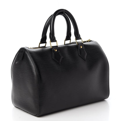 Louis Vuitton Epi Speedy 25 Black 3 of 10
