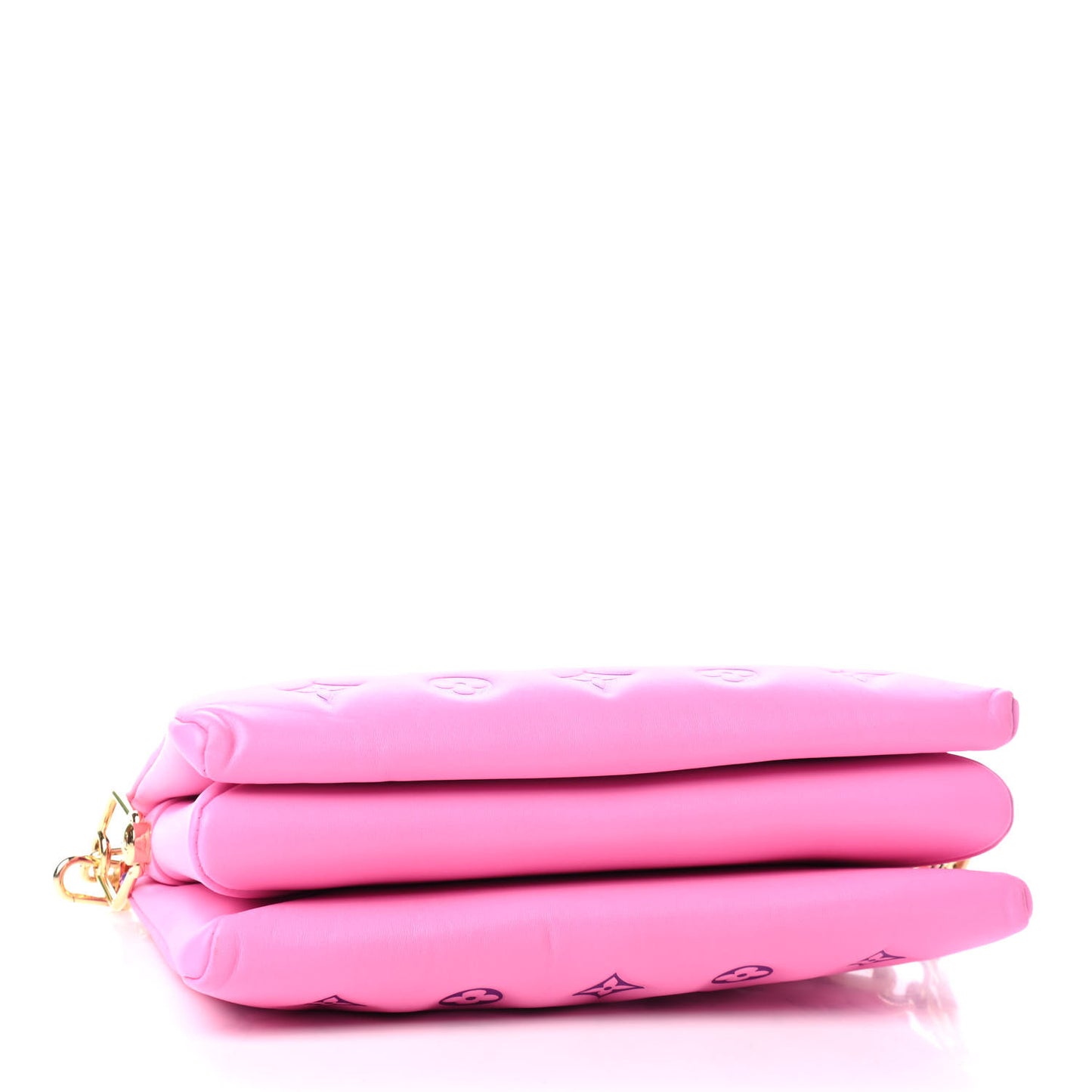 Lambskin Embossed Monogram Vuittamins Coussin PM Rose Violet