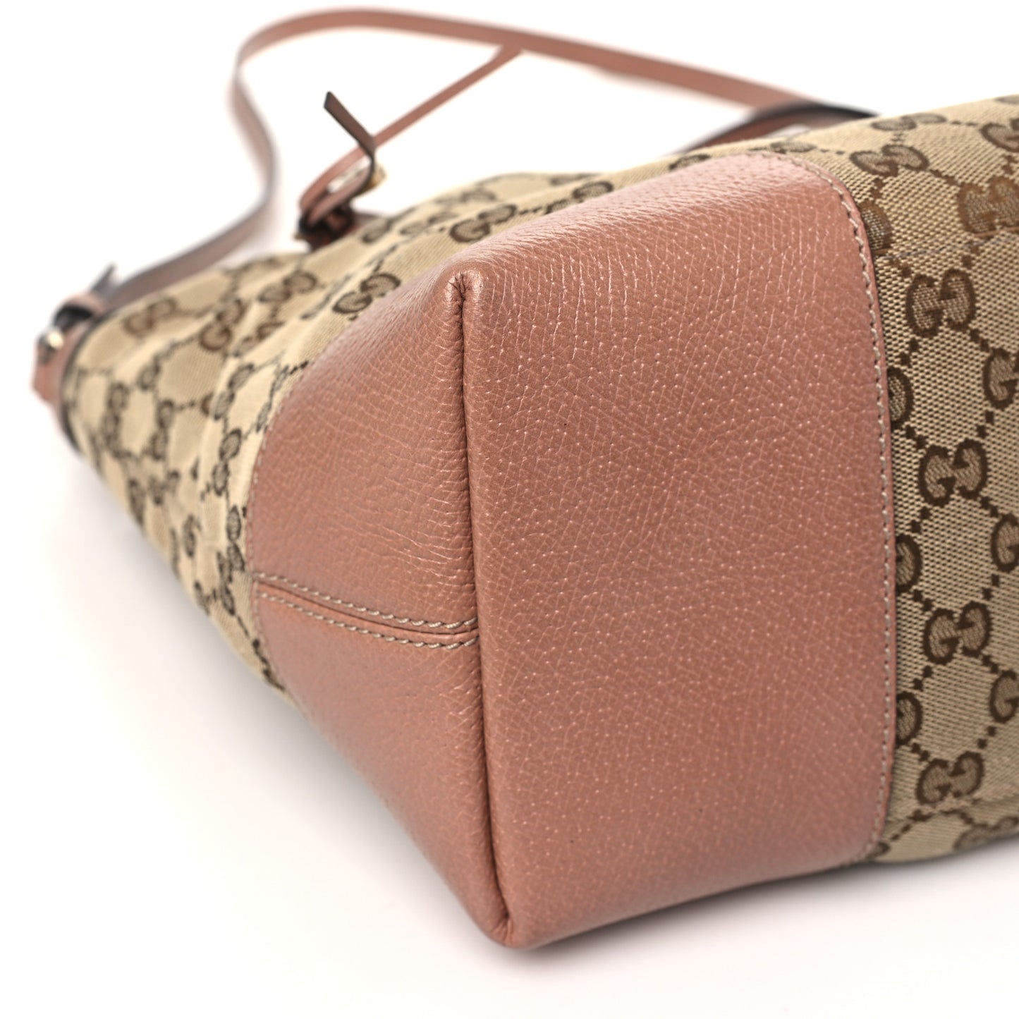 Monogram Medium Bree Foldover Tote Beige Soft Pink