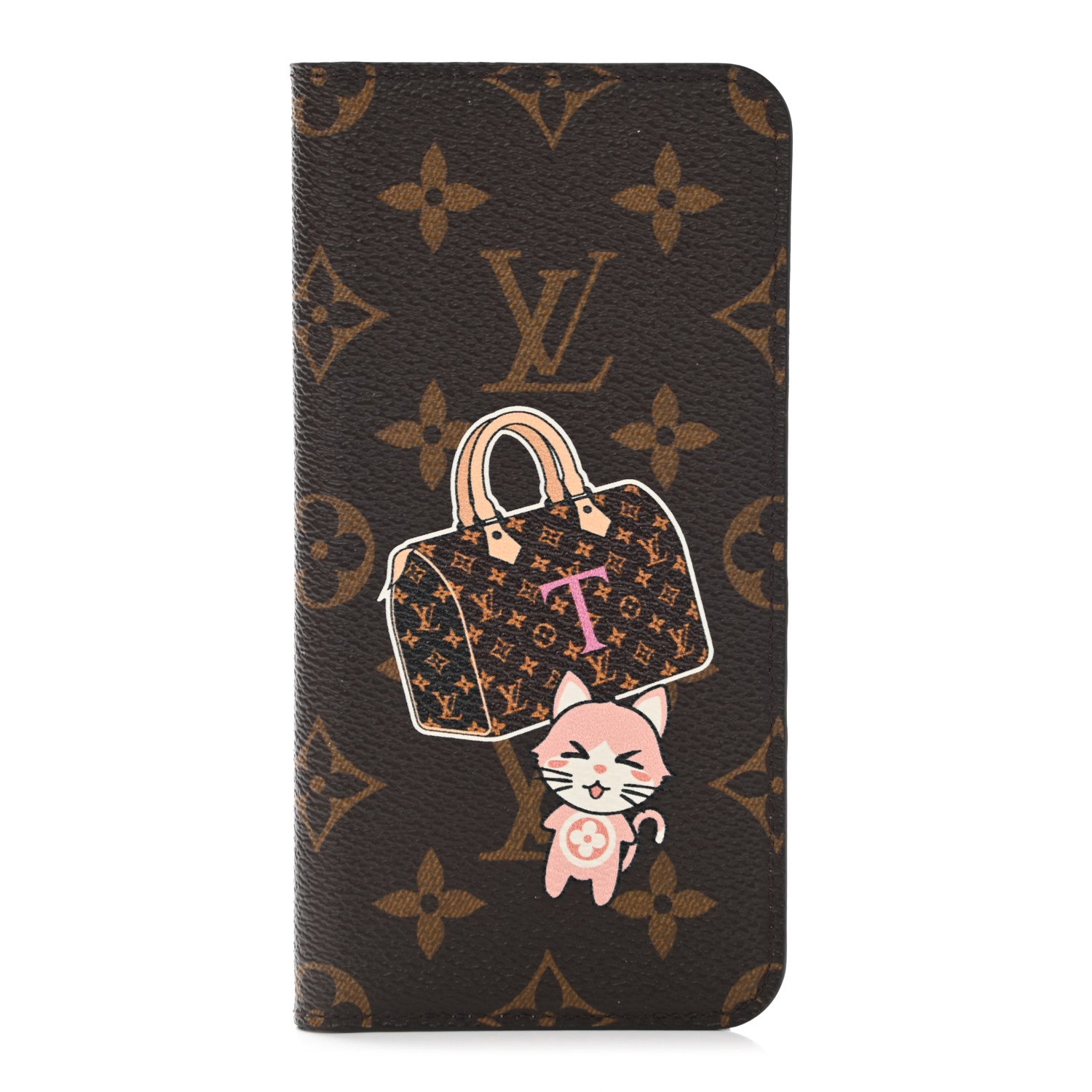 Louis Vuitton Monogram My LV World Tour iPhone 7/8 Plus Folio Case Rose Ballerine 1 of 7