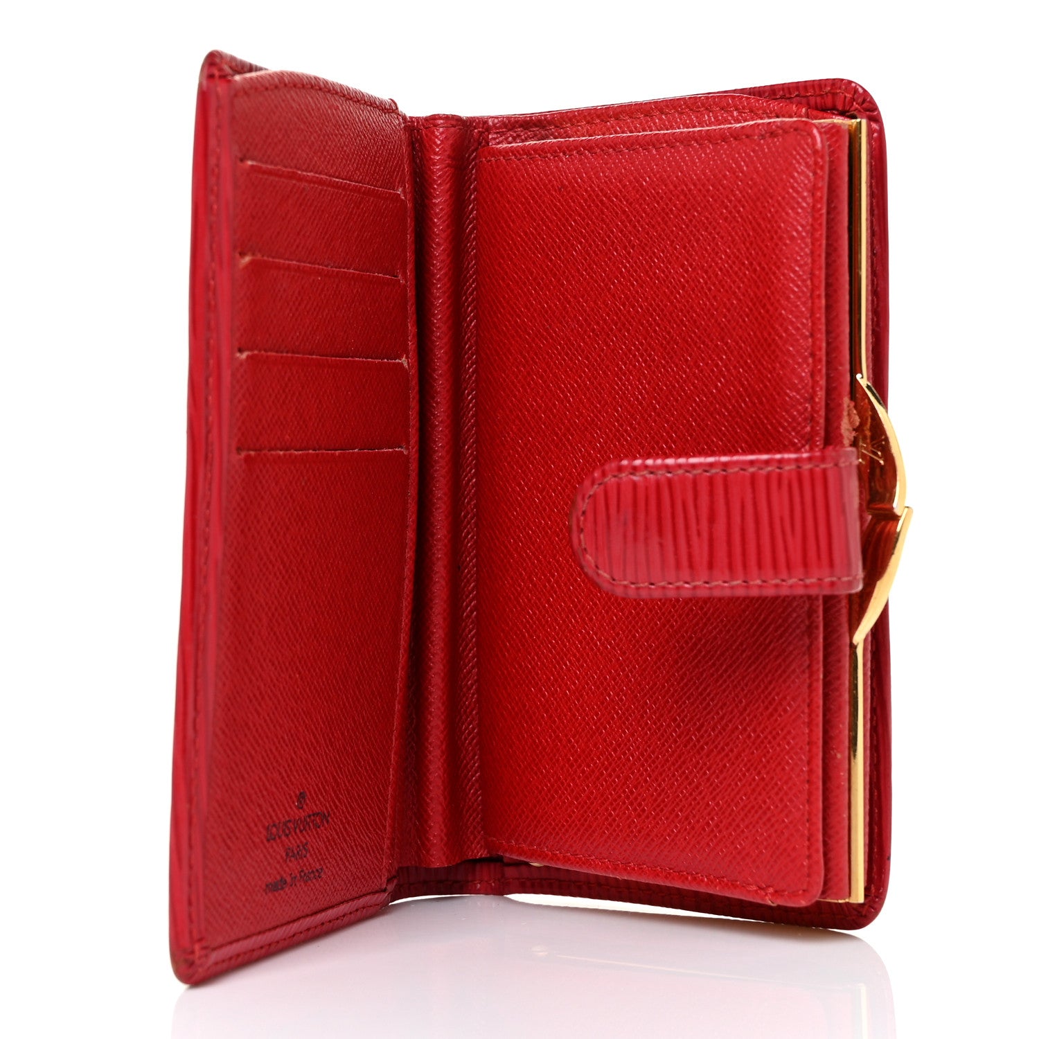 Louis Vuitton Epi French Purse Wallet Castillan Red 5 of 9