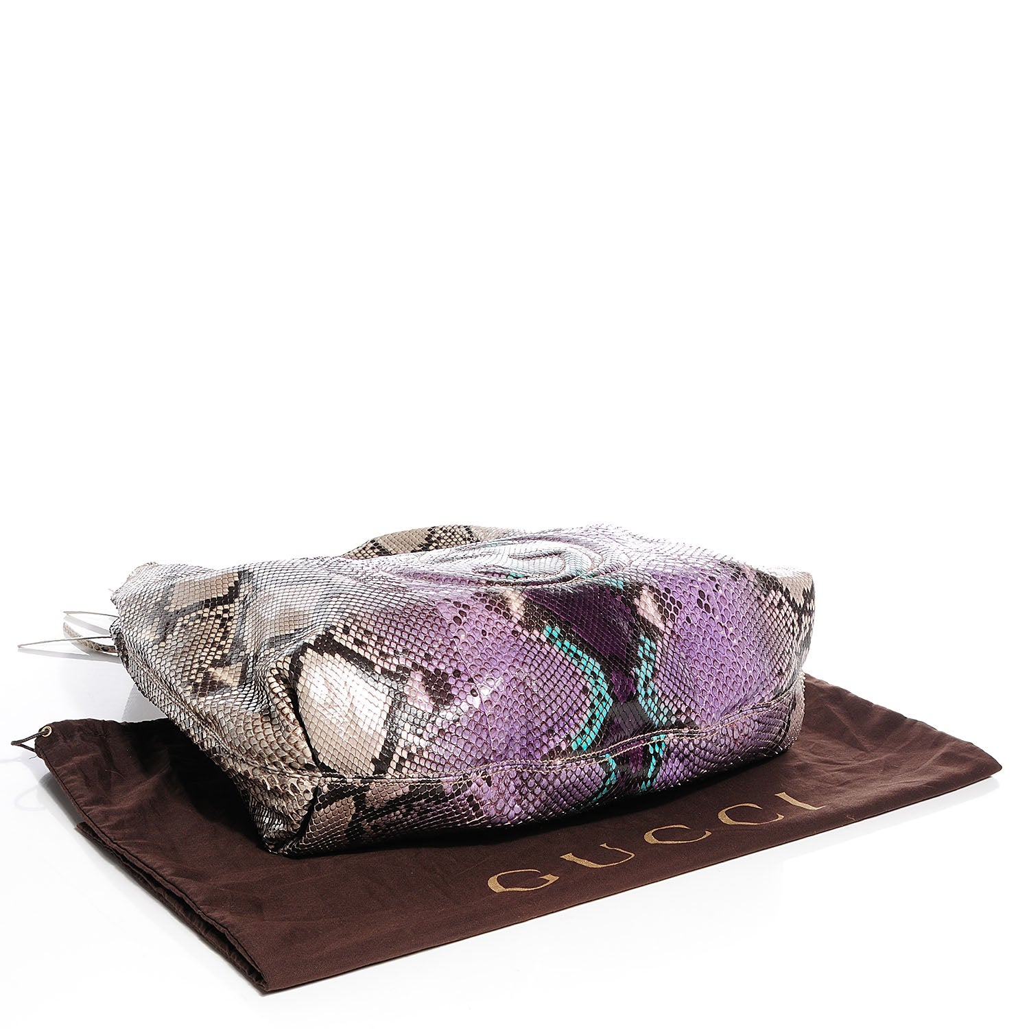 Gucci Python Large Soho Hobo Grape Multicolor 4 of 7