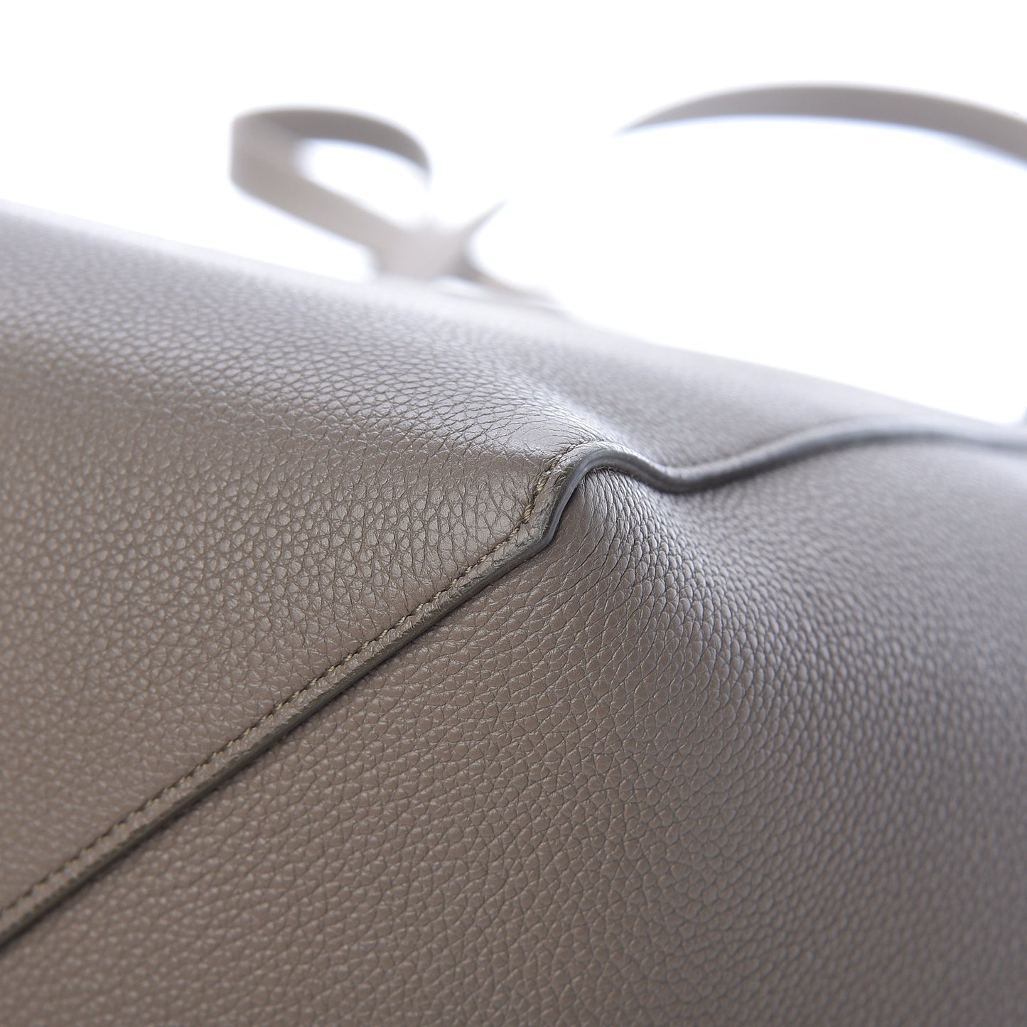 Soft Grained Calfskin Small Belt Cabas Phantom Taupe