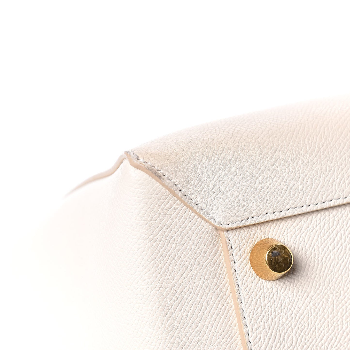Grained Calfskin Mini Belt Bag White