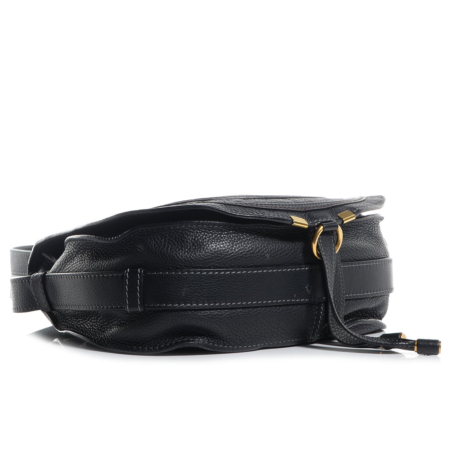 Chloe Calfskin Medium Marcie Round Crossbody Bag Black 5 of 12