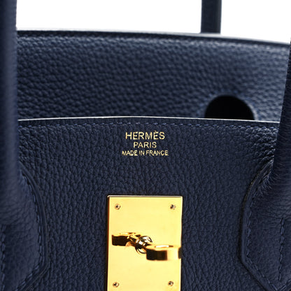 Hermes Togo Birkin 30 Bleu Nuit 6 of 12