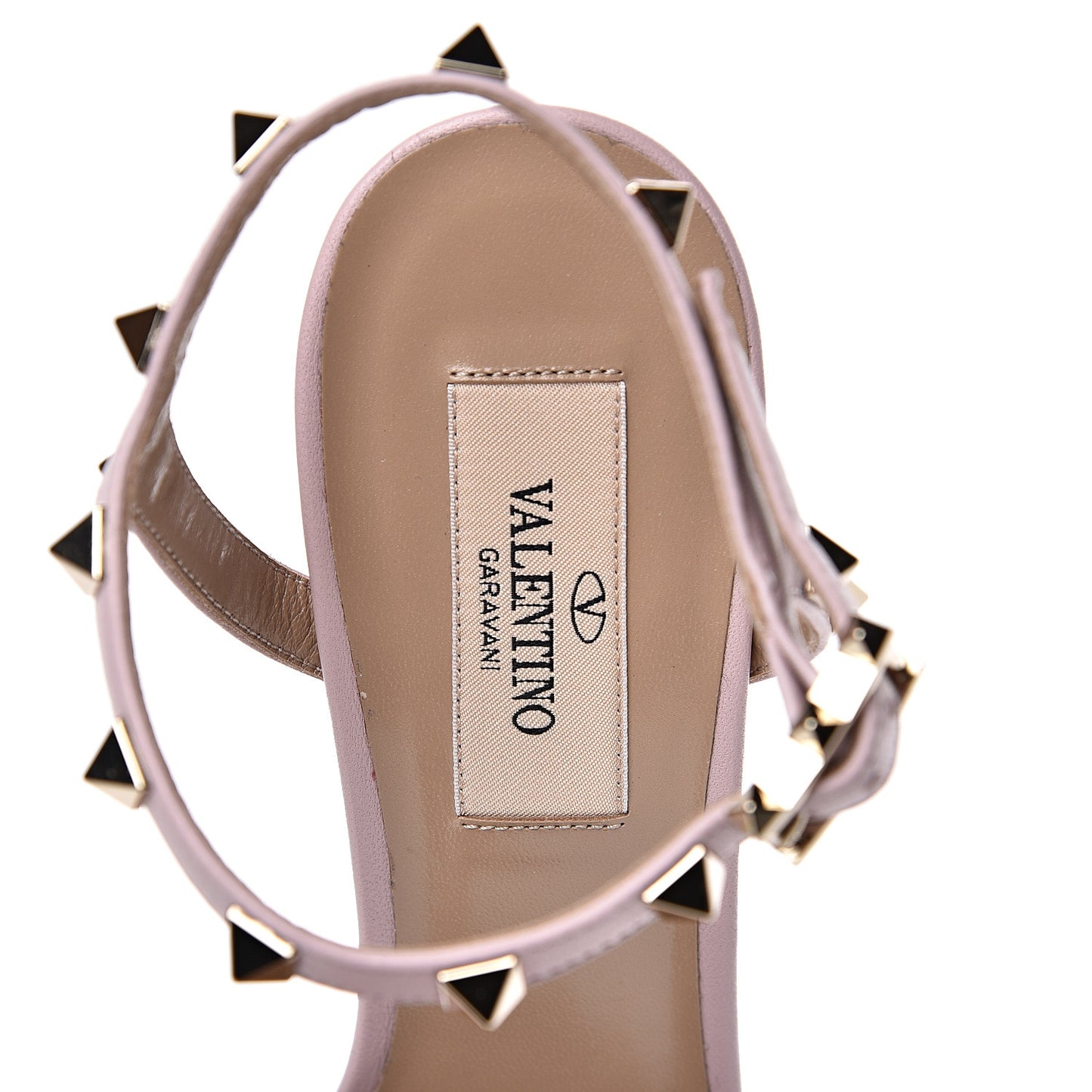 Suede Rockstud Ankle Strap 90mm Sandals 36.5 Water Rose