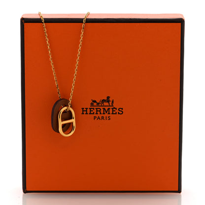 Hermes Swift O'Maillon Pendant Necklace Gold 6 of 6