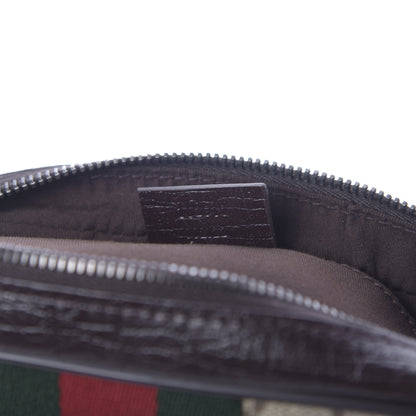 Gucci GG Supreme Monogram Canvas Web Shoulder Bag Brown 9 of 10