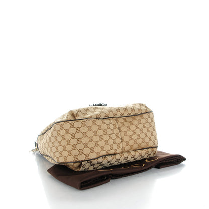 Gucci Monogram Margaux Calfskin Medium Emily Hobo Beige Ebony Cocoa 4 of 7
