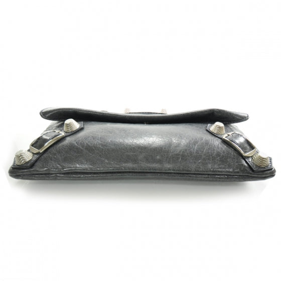 Agneau Giant Envelope Clutch Anthracite GSH