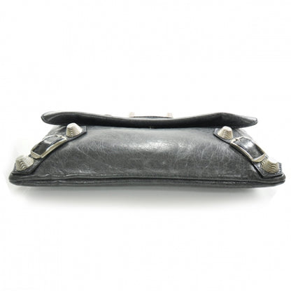 Balenciaga Agneau Giant Envelope Clutch Anthracite GSH 4 of 7