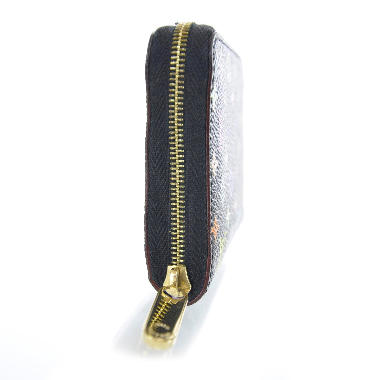Louis Vuitton Monogram Multicolor Zippy Wallet Black Violet 6 of 8