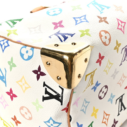 Louis Vuitton Monogram Multicolor Speedy 30 White 10 of 13