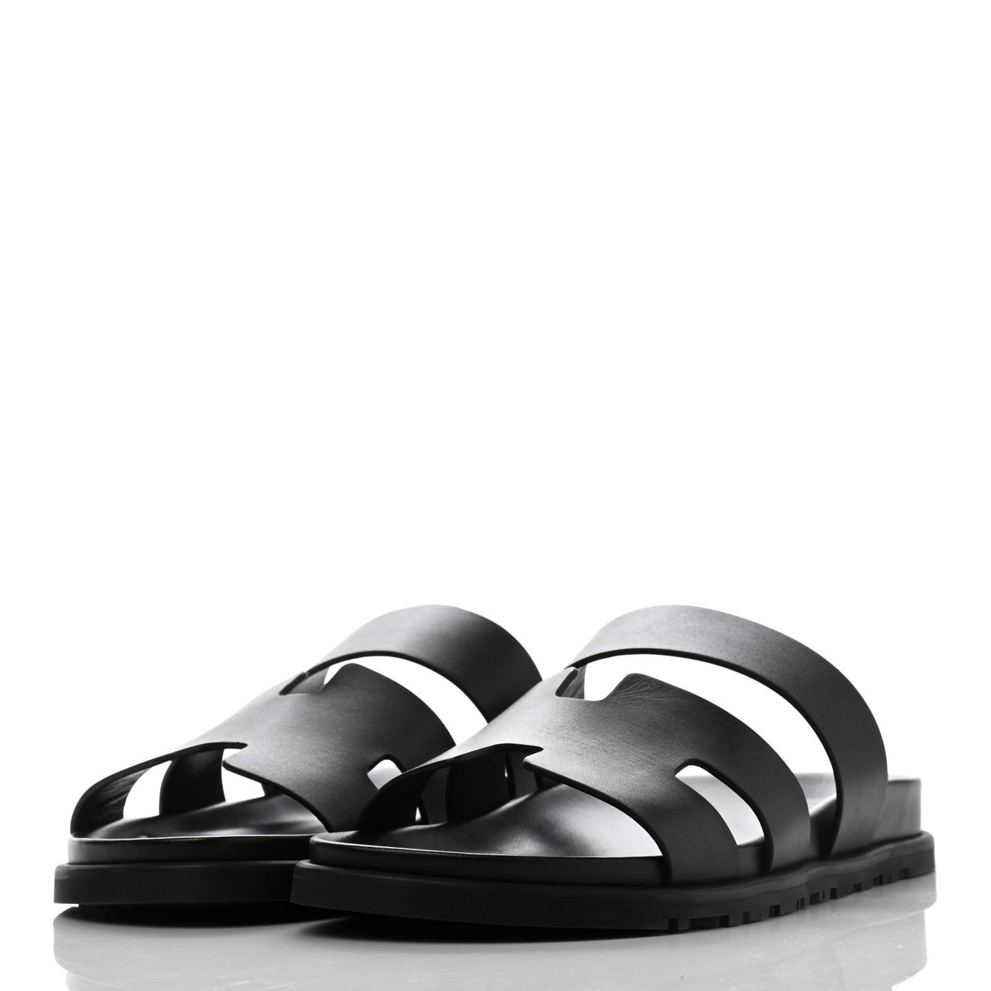 Calfskin Mens Ankara Sandals 42 Black