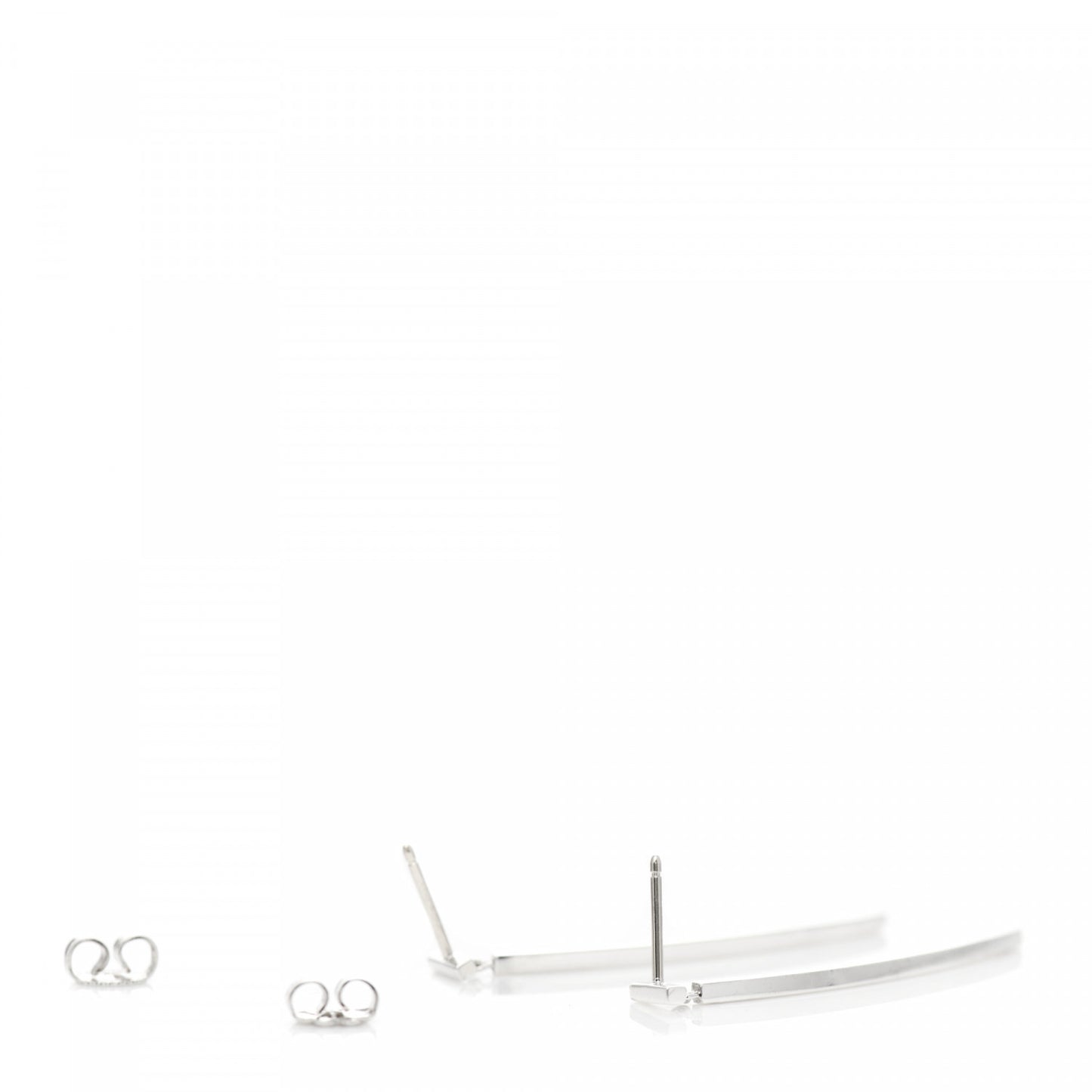 Sterling Silver T Wire Bar Earrings