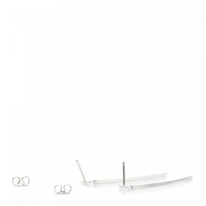 Tiffany Sterling Silver T Wire Bar Earrings 3 of 4
