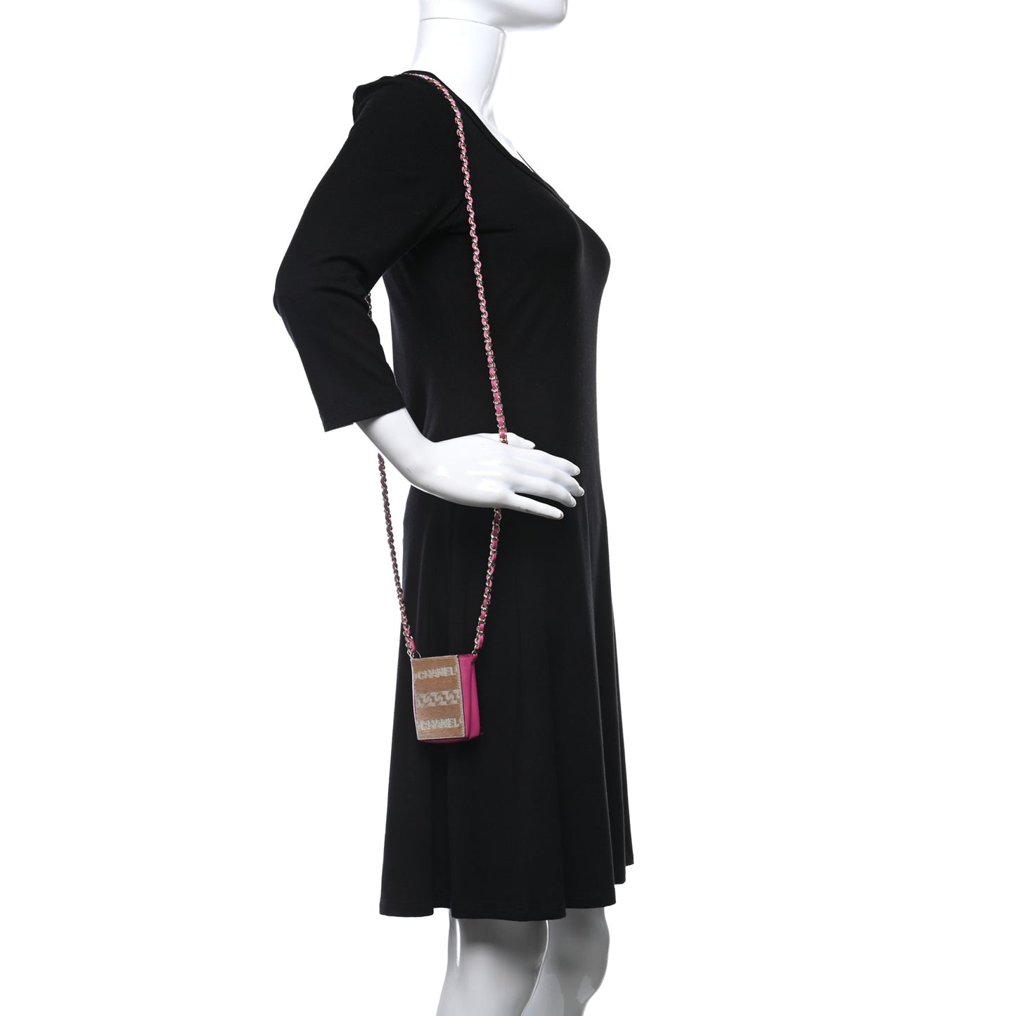 Lambskin Pony Hair Cigarette Case Pink