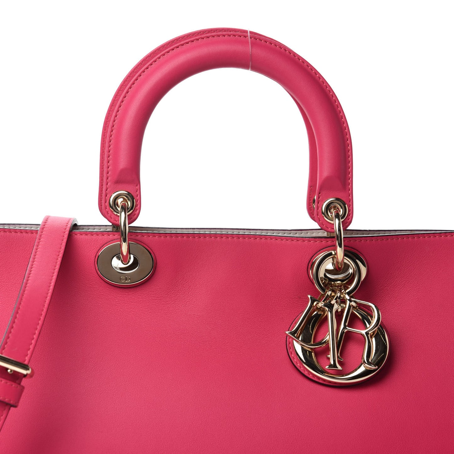 Smooth Calfskin Medium Diorissimo Tote Fuchsia