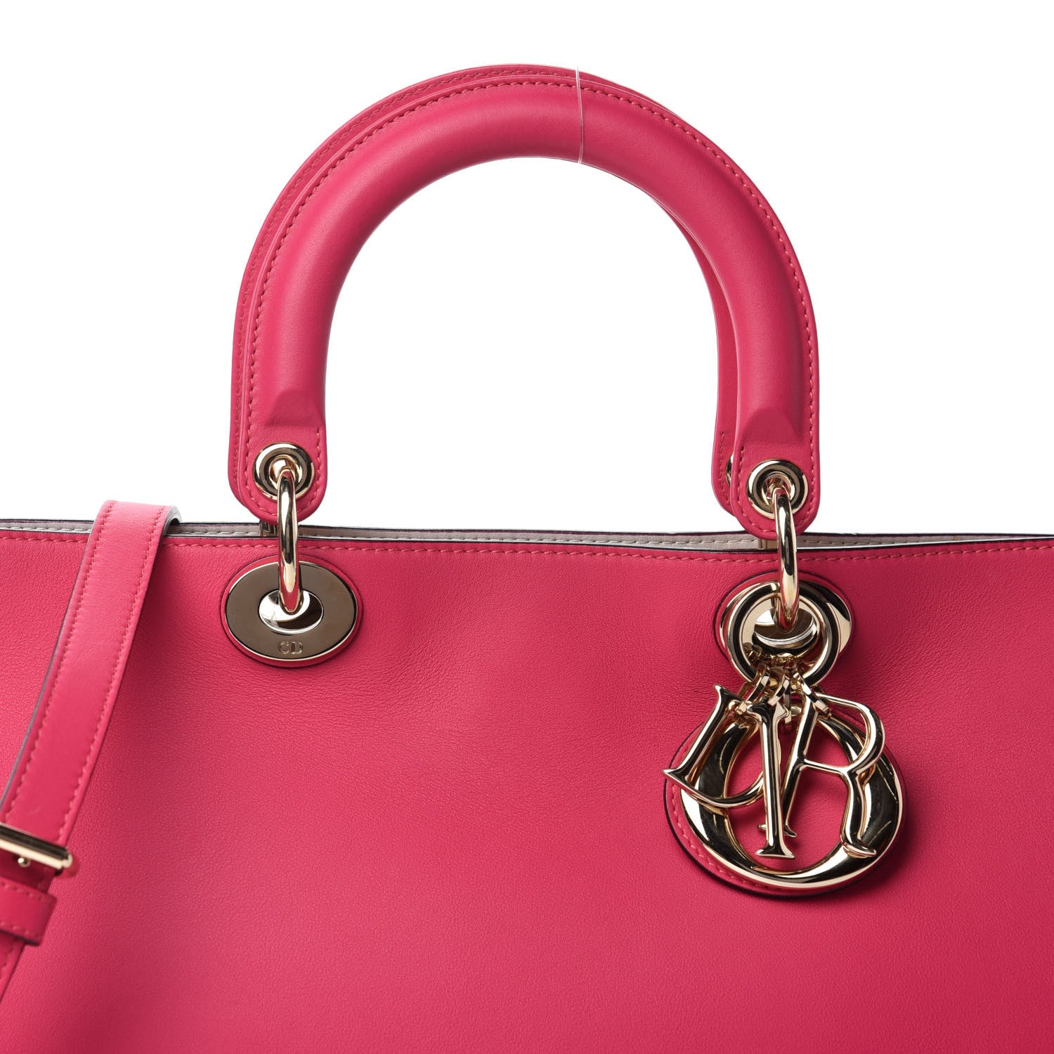 Christian Dior Smooth Calfskin Medium Diorissimo Tote Fuchsia 11 of 11