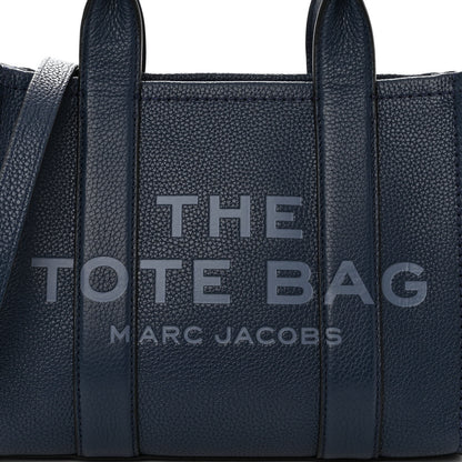 Marc Jacobs Grained Calfskin Small The Tote Bag Blue Sea 7 of 9