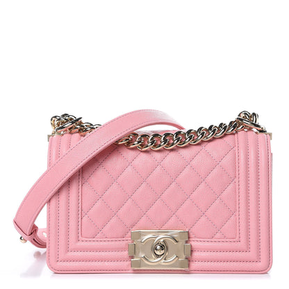 Chanel Caviar Quilted Small Boy Flap Pink 1 of 9